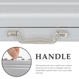 Garneck Business Card Holder Case: Portable Mini Briefcase Aluminum Credit ID Storage Box Organizer for Men Women Compact Suitcase Case Costume Props for Office Meeting Supplies and Visiting Cards
