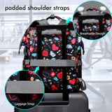 Gatycallaty Large Backpack Purse for Women - 10.6"L x 7.6"W x 16.4"H, 20L Capacity, 2 Compartments and 12 Pockets, Holds up to 15.6" Laptop