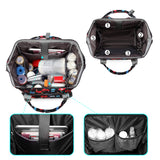Gatycallaty Large Backpack Purse for Women - 10.6"L x 7.6"W x 16.4"H, 20L Capacity, 2 Compartments and 12 Pockets, Holds up to 15.6" Laptop