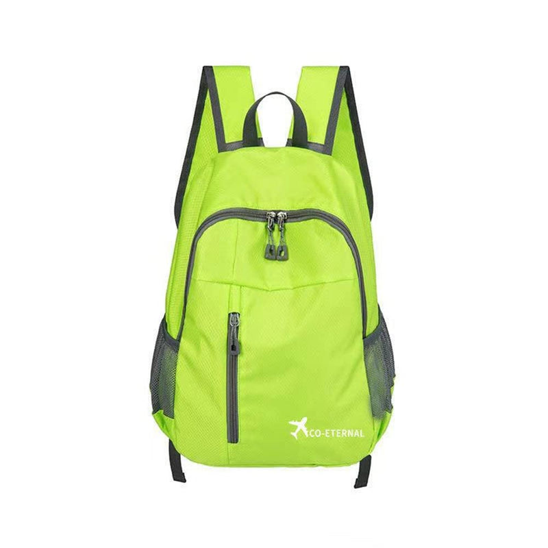 Geboldil Men's and women's leisure waterproof travel backpack green