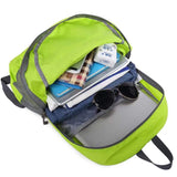 Geboldil Men's and women's leisure waterproof travel backpack green