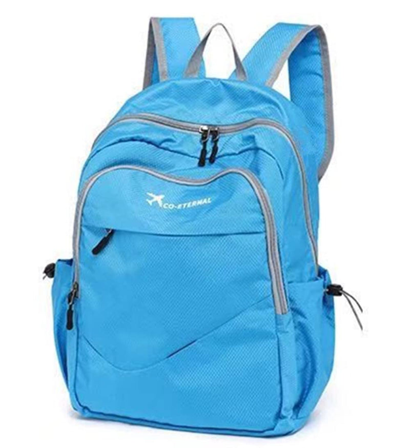 Geboldil Men's and women's lightweight foldable hiking travel backpack waterproof camping backpack blue