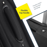 Gecheer Softside Expandable 3 - Piece Luggage Set – 22”, 26”, 30” Lightweight Spinner Suitcases with TSA Lock, 360° Wheels, and External Zippered Pockets YHSZJ - PP283608AAB
