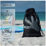 geckobrands Embark 10L Drawstring Backpack – Waterproof, Lightweight Dry Bag for Beach, Hiking, and Light Water Activities