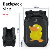 Gelrova LED Backpack with App Control Screen, [Battery not included] 17 Inch Bookbag DIY Pixel Animation Programming Laptop Backpack, Unique Gift for Men or Women