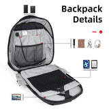 Gelrova LED Backpack with App Control Screen, [Battery not included] 17 Inch Bookbag DIY Pixel Animation Programming Laptop Backpack, Unique Gift for Men or Women