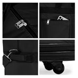 Generic (Pack of 2) 36"" Duffle Bag Expandable Rolling Lightweight Wheeled Spinner Suitcase Luggage for Travel and Storage, Black with Red Trim, Wheelbag36
