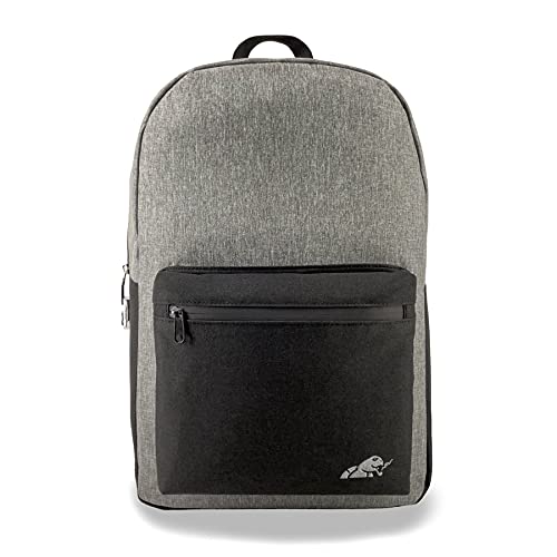 Generic Smoking Turtle: 100 Smell Proof Backpack with Combo Lock, Weather Resistant (Grey & Black),Large | Backpacks4Less