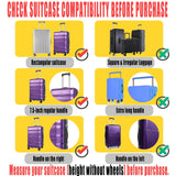 GigabitBest 20 Inch Clear PVC Luggage Cover Protectors Suitcase Covers for Luggage Thickened suitcase protective cover for Wheeled Suitcase Suitable for 20"