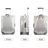 GigabitBest 20 Inch Clear PVC Luggage Cover Protectors Suitcase Covers for Luggage Thickened suitcase protective cover for Wheeled Suitcase Suitable for 20"