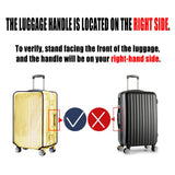 GigabitBest 30 Inch Clear PVC Luggage Cover, 0.2mm Thick Lightweight Waterproof, Dustproof, Anti - Scratch Suitcase Cover, Luggage Covers for Suitcase TSA Approved, Fits 30" - 31" Wheeled Luggage