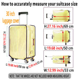 GigabitBest 30 Inch Clear PVC Luggage Cover, 0.2mm Thick Lightweight Waterproof, Dustproof, Anti - Scratch Suitcase Cover, Luggage Covers for Suitcase TSA Approved, Fits 30" - 31" Wheeled Luggage
