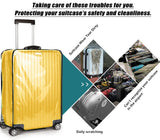 GigabitBest 30 Inch Clear PVC Luggage Cover, 0.2mm Thick Lightweight Waterproof, Dustproof, Anti - Scratch Suitcase Cover, Luggage Covers for Suitcase TSA Approved, Fits 30" - 31" Wheeled Luggage