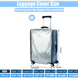 GigabitBest 30 Inch Suitcase Cover for Luggage,1.5mm Thickness Clear Luggage Covers for Suitcase TSA Approved Suitable 30 - 31 Inch Suitable for Long Travel Accessories