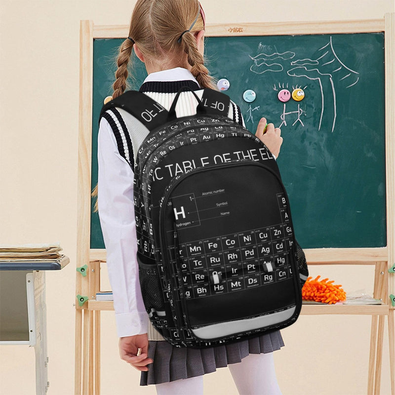 Glaphy Periodic Table Of The Element Backpack School Backpack Lightweight Laptop Backpack Students Book Bag with Reflective Stripes