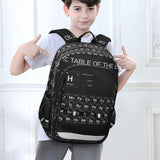 Glaphy Periodic Table Of The Element Backpack School Backpack Lightweight Laptop Backpack Students Book Bag with Reflective Stripes