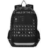Glaphy Periodic Table Of The Element Backpack School Backpack Lightweight Laptop Backpack Students Book Bag with Reflective Stripes