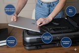 Global DRT 20 - Inch Lightweight Collapsible Expandable Carry - On Luggage Suitcase with Wheels, Water and Impact Resistant - Airline Approved