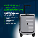 Global DRT 20 - Inch Lightweight Collapsible Expandable Carry - On Suitcase, Airline Approved, Water and Impact Resistant