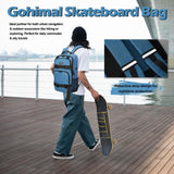 GoHimal Blue Skateboard Backpack, Laptop Bag - Multi - Sport Design for Men & Women, Modern, Anti - Theft