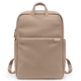GOLF QUALITY Slim Laptop Backpack for Women, Lightweight Business Backpack for Women Computer Bag Purse for Commuting, Fit 14Inch,Champagne Brown