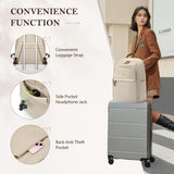GOLF QUALITY Travel Backpack for Women Personal Carry On Bag Business Weekender Hiking Multilayer Laptop Bag,16 Inch,Apricot