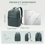 GOLF QUALITY Travel Backpack for Women Personal Carry On Bag Business Weekender Hiking Multilayer Laptop Bag,16 Inch,DarkGreen