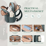 GOLF QUALITY Travel Backpack for Women Personal Carry On Bag Business Weekender Hiking Multilayer Laptop Bag,16 Inch,DarkGreen