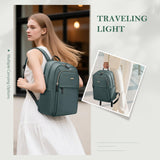 GOLF QUALITY Travel Backpack for Women Personal Carry On Bag Business Weekender Hiking Multilayer Laptop Bag,16 Inch,DarkGreen