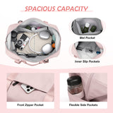 GOLF QUALITY Travel Duffle Bag - Gym Bag for Women,Tote Bag Laptop Carry on Weekender Overnight Bag Organizer Duffel Bag for Travel,31L,Baby Pink