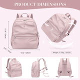 GOLF SUPAGS 13L Mini Backpack Lightweight Nylon Daypack for Women, Small City Pack, Versatile Ladies Backpack for Shopping & Travel, Light Pink