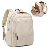 GOLF SUPAGS Backpack for Women Work College Travel Laptop Backpacks Multi-Functional Casual Daypack Teacher Nurse Everyday Bags Fits 15.6 Inch Notebook (Apricot)