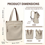GOLF SUPAGS Convertible Laptop Backpack for Women Casual Daypack Notebook Tote Bag for Work College Travel Leisure (Apricot)