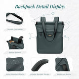 GOLF SUPAGS Convertible Laptop Backpack for Women Casual Daypack Notebook Tote Bag for Work College Travel Leisure (Atrovirens)