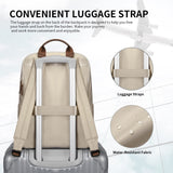 GOLF SUPAGS Laptop Backpack for Women Fits 14 Inch Notebook Casual Daypack Purse Work Travel College Bag (Apricot)