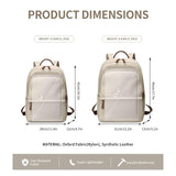 GOLF SUPAGS Laptop Backpack for Women Slim Computer Bag Work Travel College Backpack Purse Fits 14 Inch Notebook (Apricot)