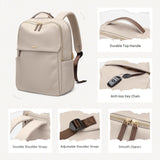 GOLF SUPAGS Laptop Backpack for Women Travel, Work & College Backpacks Fits 15.6" Laptop with Multiple Storage Pockets Airline Approved Carry - on Bag (Apricot)