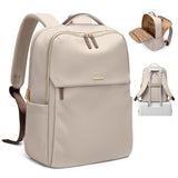 GOLF SUPAGS Laptop Backpack for Women Travel, Work & College Backpacks Fits 15.6" Laptop with Multiple Storage Pockets Airline Approved Carry - on Bag (Apricot)