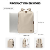 GOLF SUPAGS Stylish Laptop Backpack for Women Airline Approved Perfect for Work College and Travel Multi - Functional Casual Daypack Fits 15.6 Inch Notebook (Apricot)