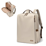 GOLF SUPAGS Stylish Laptop Backpack for Women Airline Approved Perfect for Work College and Travel Multi - Functional Casual Daypack Fits 15.6 Inch Notebook (Apricot)