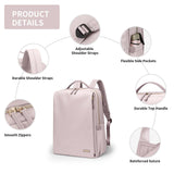 GOLF SUPAGS Stylish Laptop Backpack for Women Airline Approved Perfect for Work College and Travel Multi - Functional Casual Daypack Fits 15.6 Inch Notebook (Pinkish Grey)