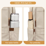 GOLF SUPAGS Women Laptop Backpack Casual Daypack for Work Travel College Backpack Purse Fits 14 Inch Notebook (Apricot)