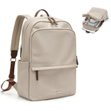 GOLF SUPAGS Women Laptop Backpack Casual Daypack for Work Travel College Backpack Purse Fits 14 Inch Notebook (Apricot)