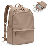GOLF SUPAGS Women Laptop Backpack Casual Daypack for Work Travel College Backpack Purse Fits 15.6 Inch Notebook (Champagne)