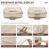 GOLF SUPAGS Women Laptop Backpack Fits 15.6 Inch Notebook Casual Daypack Everyday Bag for Work Travel College Backpack Book Bags (Apricot)