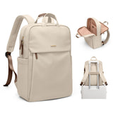 GOLF SUPAGS Women Laptop Backpack Fits 15.6 Inch Notebook Casual Daypack Everyday Bag for Work Travel College Backpack Book Bags (Apricot)