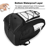 Goloni 40L Baseball Bag, Softball Bat Bag with Shoes Compartment,Fence Hook,Backpack for Baseball, T - Ball & Softball Equipment & Gear,White