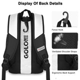 Goloni 40L Baseball Bag, Softball Bat Bag with Shoes Compartment,Fence Hook,Backpack for Baseball, T - Ball & Softball Equipment & Gear,White