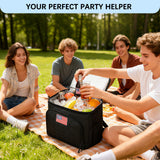 Goloni 40L Insulated Cooler Backpack, Leakproof Lightweight Soft - Sided Cooler with Cooler Compartment, Waterproof Lunch Backpack for Men & Women, Ideal for Camping, Picnic, Beach,Outdoor Adventures