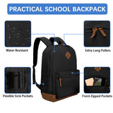 Goloni Classic Backpack with USB Charging Port,Water Resistant Anti - Theft Travel Backpack for Men & Women,Laptop Backpack,Fits 17.3 Inch Laptop,Black